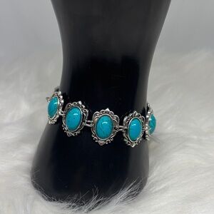 Turquoise Tone Howlite Bracelet